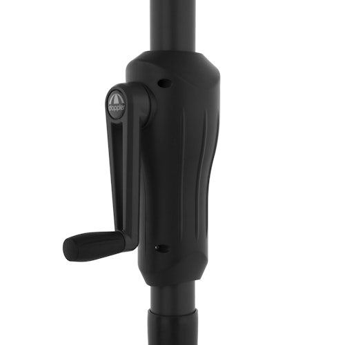 doppler Mittelmastschirm LIFE 180 Lift, Aluminium Anthrazit / 100 % Polyester 180 g/m²