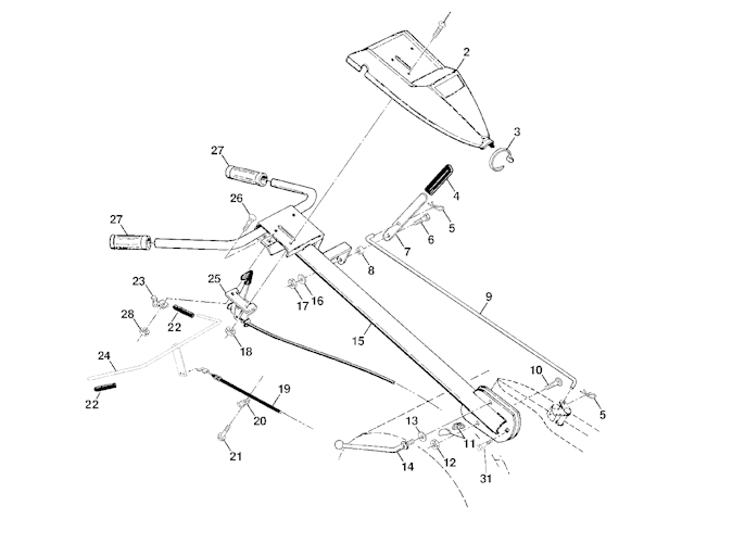 Husqvarna Motorhacken CRTH 550, 954140064B, 1999-03