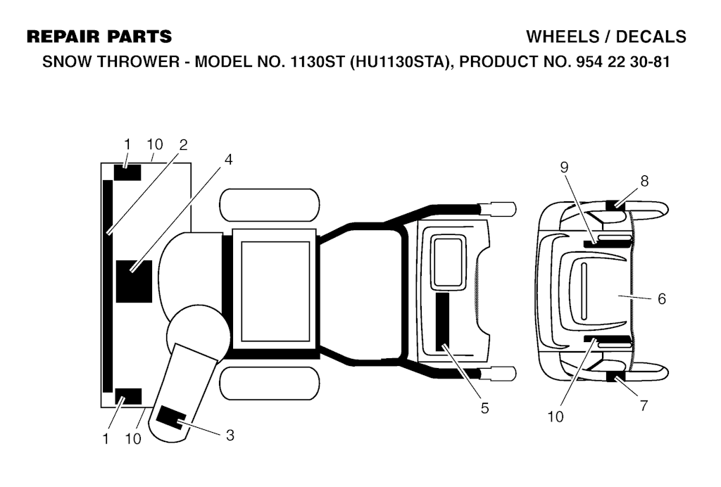 Explosionszeichnung Ersatzteile
