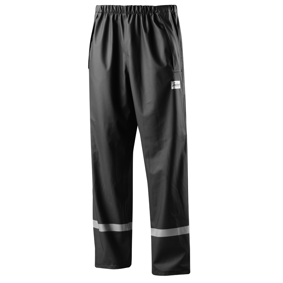 Snickers Workwear 8201 PU Regenhose-schwarz 0400-XS