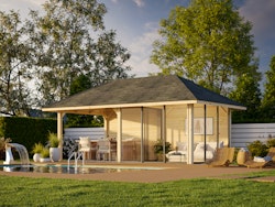 Palmako Pavillon Bianca 16,6 m² Set 206 Slide - 28 mm