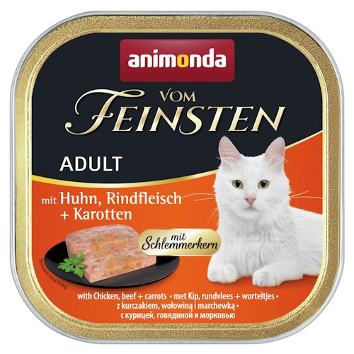 animonda Vom Feinsten Adult mit Schlemmerkern 100g Schale Katzennassfutter