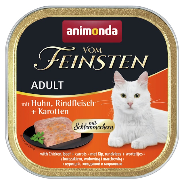 animonda Vom Feinsten Adult mit Schlemmerkern 100g Schale KatzennassfutterVorschaubild