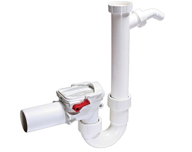 KESSEL 73052 - Rückstaudoppelverschluss Staufix Siphon DN 50 Waschmaschinenanschluss