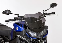 ERMAX Naked-Bike-Scheibe Acrylic durchsichtig Schwarz getönt für YAMAHA MT-09 / SP