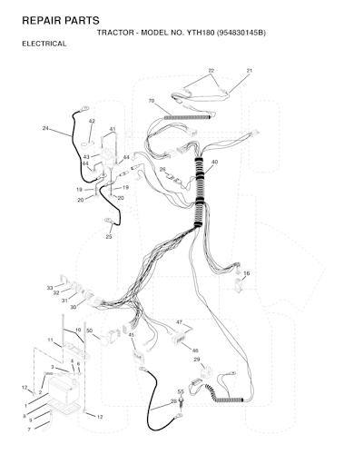 Husqvarna Gartentraktoren YTH180, 954830145B, 1996-03