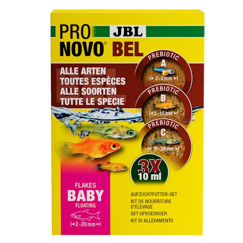 JBL Pronovo Bel Flakes Baby 3 x 10 Milliliter Fischfutter