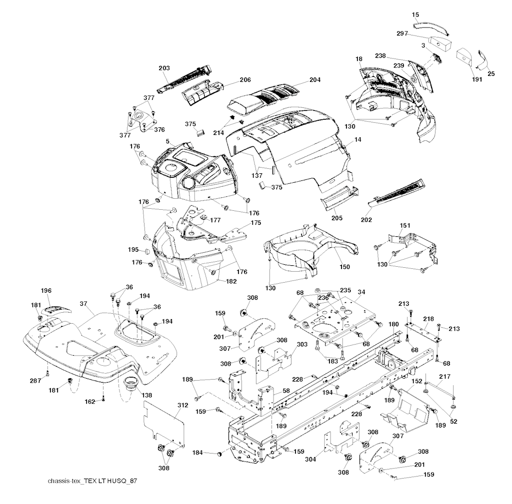 Explosionszeichnung Ersatzteile