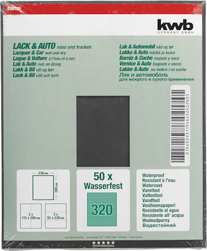 kwb Schleifbogen Wasserfest K 320 830320