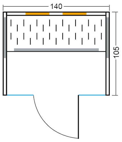 VITALhome Infrarotkabine Sunlight 140 inkl. 5-teiligem gratis Zubehörset