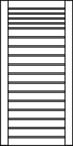 OSMO Sichtblende Rondo - mit Gitter 89x178 cm Anthrazit - Auslaufartikel