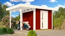 Vorschaubild Weka Gartenhaus Designhaus 172 A mit Design-Einzeltüre und Anbau (147 cm)