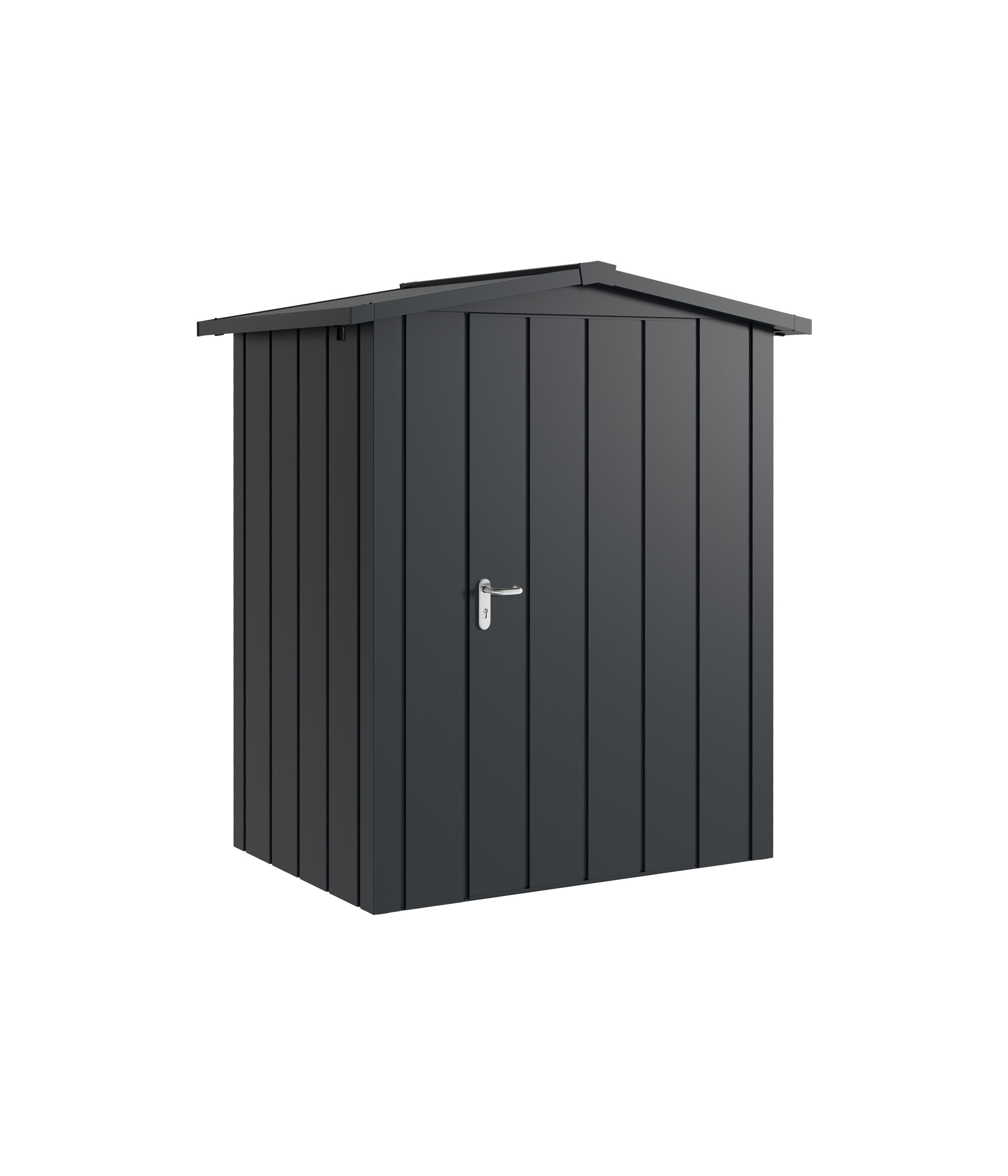 Thumbnail - Hörmann Metall-Gerätehaus Juno JSD mit Satteldach B 166 x T 118 cm (JSD 1) Motiv Modern (mit schmalen Lamellen) Einzeltü...