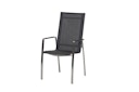 Vorschaubild Diamond Garden Stapelstuhl ANCONA hoch, Edelstahl / Kunststoffgewebe Anthrazit - Auslaufartikel