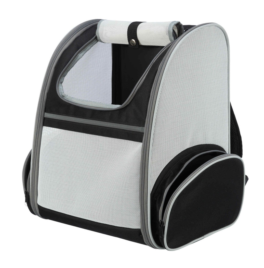 TRIXIE Rucksack Chloe, 39 × 43 × 27 cm, hellgrau/schwarz