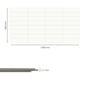 Vorschaubild Revét Vinyl Wandfliese Butcherblock Weiß Hochglanz 120 x 60 cm