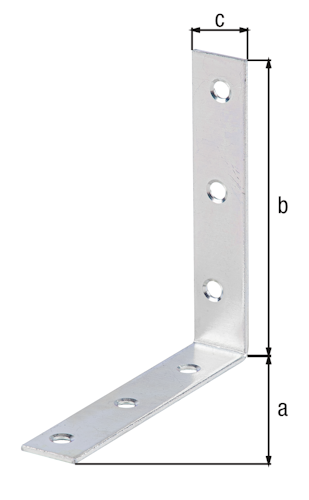 Alberts® Stuhlwinkel, sendzimirverzinkt, TxHxB 100x100x19 mm 332358