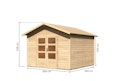 Vorschaubild Karibu Woodfeeling Gartenhaus Talkau 3/4/6/8 - 28 mm