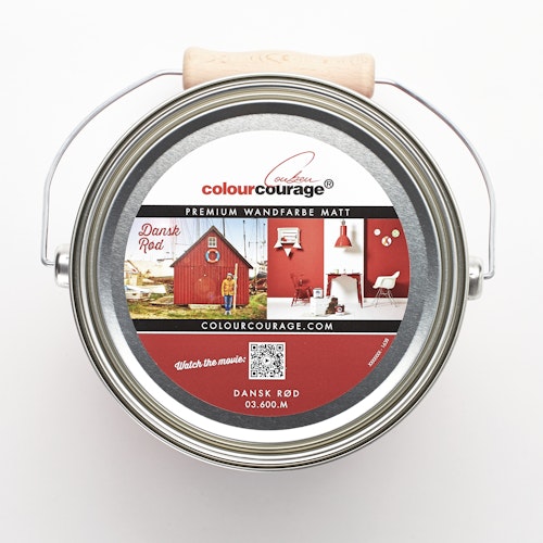colourcourage® Premium Wandfarbe matt Dansk Rød