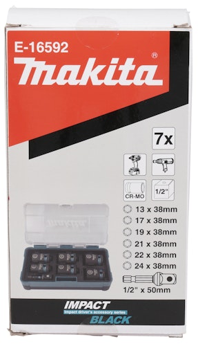Makita Schlagnuss-Set 7-tlg. 1/2" E-16592