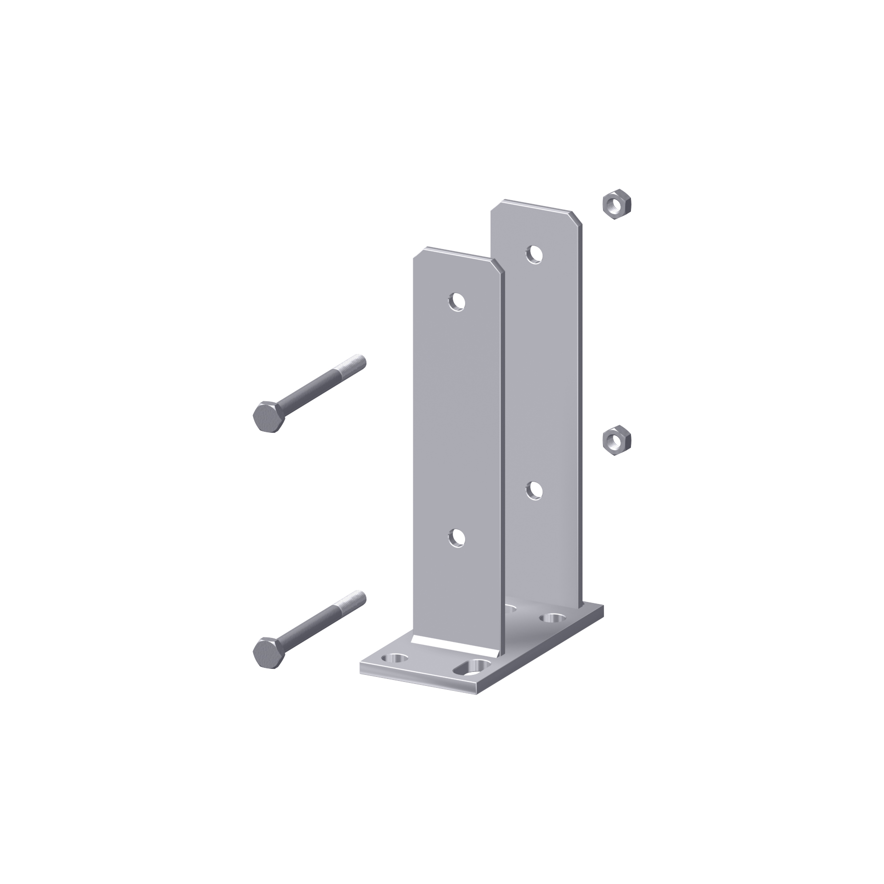 TraumGarten Pfostenträger für 90x90 mm Holzpfosten Aufschrauben