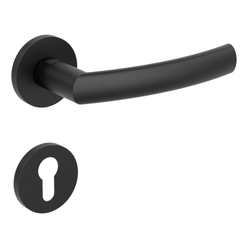 Griffwerk VAYA 178 LORITA fast2fix Fast2Fix GK3 Rosetten rund Profilzylinder Graphitschwarz