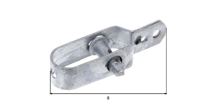 Alberts® Drahtspanner, verzinkt, grün Kst.b., Gesamtlänge 100mm, gebündelt  3St. 611170