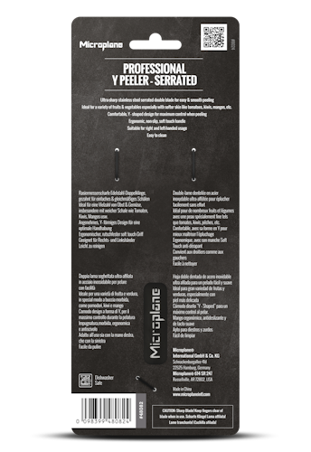 Microplane Profi Y-Schäler, gezahnt SPECIALTY Schwarz