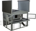 Vorschaubild Kleintierstall XL, 2-stöckig, 135 × 115 × 112 cm, grau