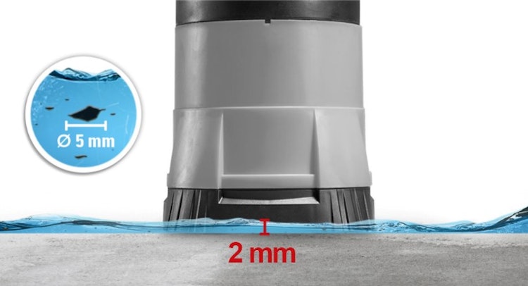 Heissner Pool-Tauchpumpe mit Soft-Standfuß 8500 l/h