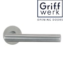 Vorschaubild GRIFFWERK Griffgarnitur LUCIA PIATTA -Edelstahl matt-AUSLAUF