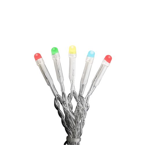 Konstsmide Weihnachtsbeleuchtung  Micro LED Lichterkette transparentes Kabel