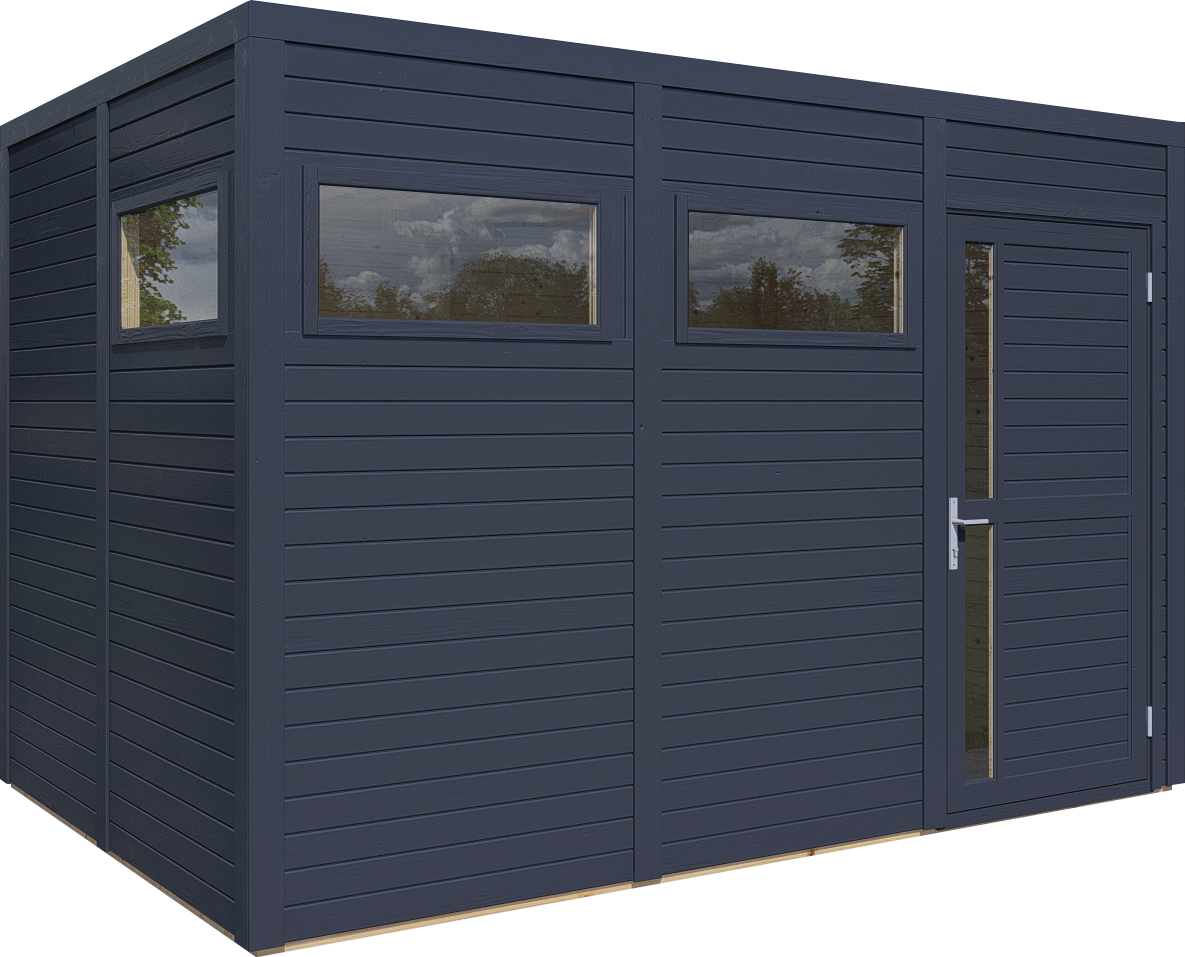 Bertilo Gartenhaus Cubus 3 - 19 mm anthrazit