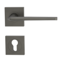 Vorschaubild Griffwerk Türgriff REMOTE Schraubtechnik eckig - Samtgrau, Kaschmirgrau, Graphitschwarz