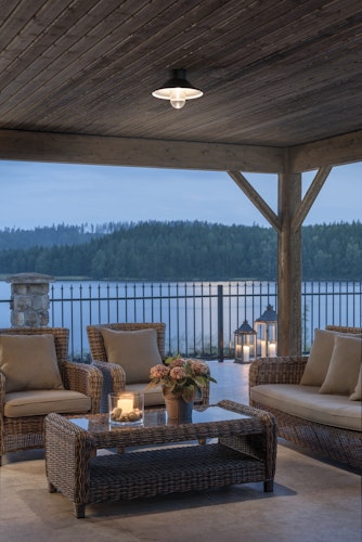 Konstsmide Deckenleuchte Vega, schwarz (552-750)