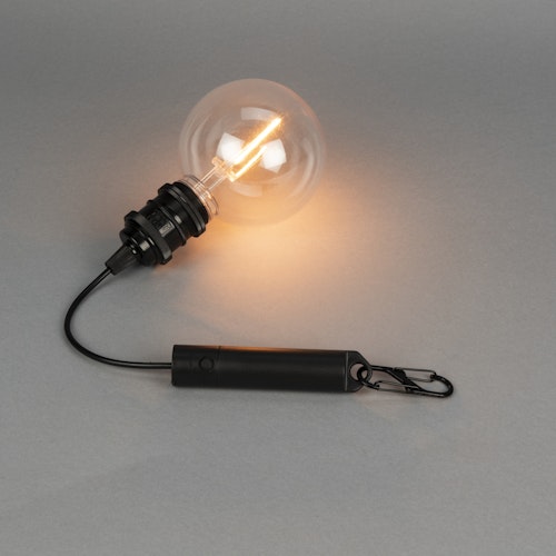 Konstsmide Weihnachtsbeleuchtung LED Akku Kabelleuchte bernsteinfarben batteriebetrieben