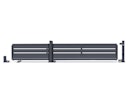 Vorschaubild dz VIDUAL Slide Schiebetor Line 150 x 20 mm Rechteckprofil  Distanz 28 mm 