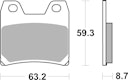 Vorschaubild SBS Bremsbelag 770HF Street Ceramic