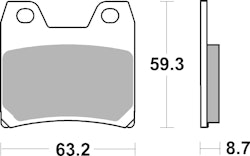 SBS Bremsbelag 770HF Street Ceramic