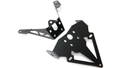 TRW Kennzeichenhalter MSH208, Kennzeichenhalter Aluminium, sehr edel in schwarz beschichtet