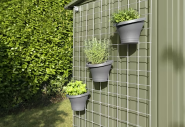 Biohort Dunkelgrau Metallic Rankgitter Für Hochbeet Davinci 200 von Baur - Image 3