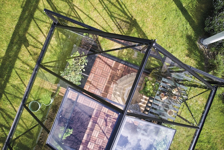 Juliana Montageleisten für Sicherheitsglas - Icon Gartenhaus 6 & 8 - 8,6 m² / 13,0 m²