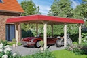 Vorschaubild Skan Holz Wendland - Walmdach Carport aus Leimholz Breite 409 cm