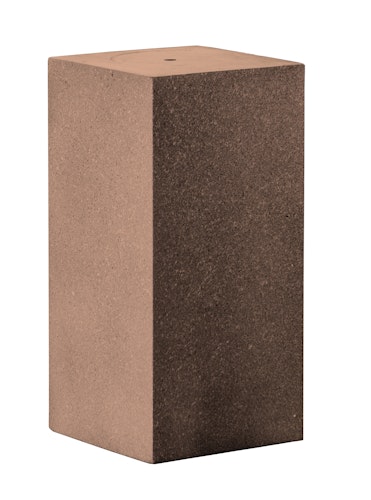 Gartenbrunnen-Sockel "Tower", rusty color, 39x39x68cm (016612-17)