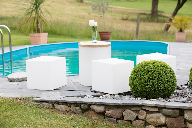 8 seasons design LED-Dekoleuchte Shining Cube (WW), verschiedene Größen und Farben