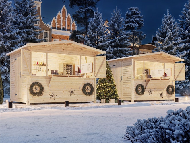 Palmako faltbarer Marktstand Marian 6,2 m² - 16 mm (20 Minuten Aufbauzeit!) 