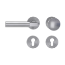 Vorschaubild Griffwerk METRICO PROFESSIONAL Schraubtechnik GK4 -Edelstahl matt  Rosettengarnitur -Schraubt. -Knopf R2 -WL -TS 40-45mm