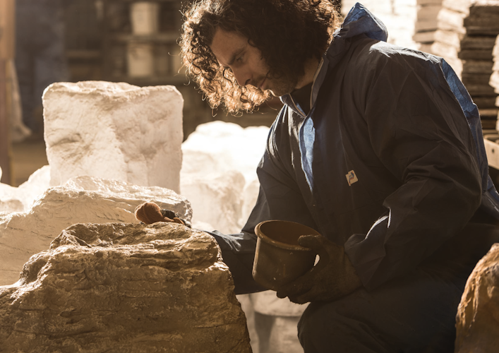 Oase Bachlaufschale Premium Colca Canyon schiefer grün, Links