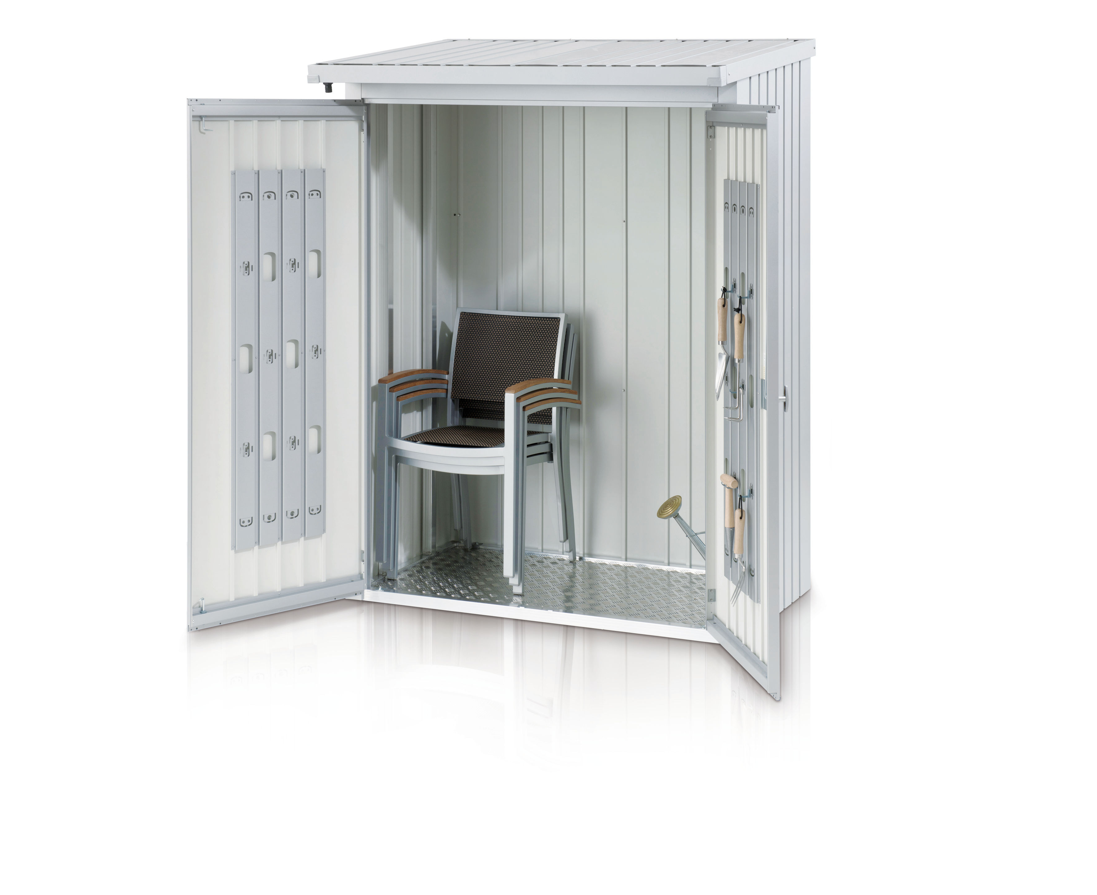 Thumbnail - Rückwand für Biohort Kaminholzlager Woodstock-dunkelgrau-metallic-150