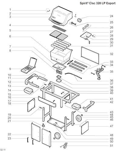 Weber Spirit E-320 Classic LP Blk (Germany/Austria)